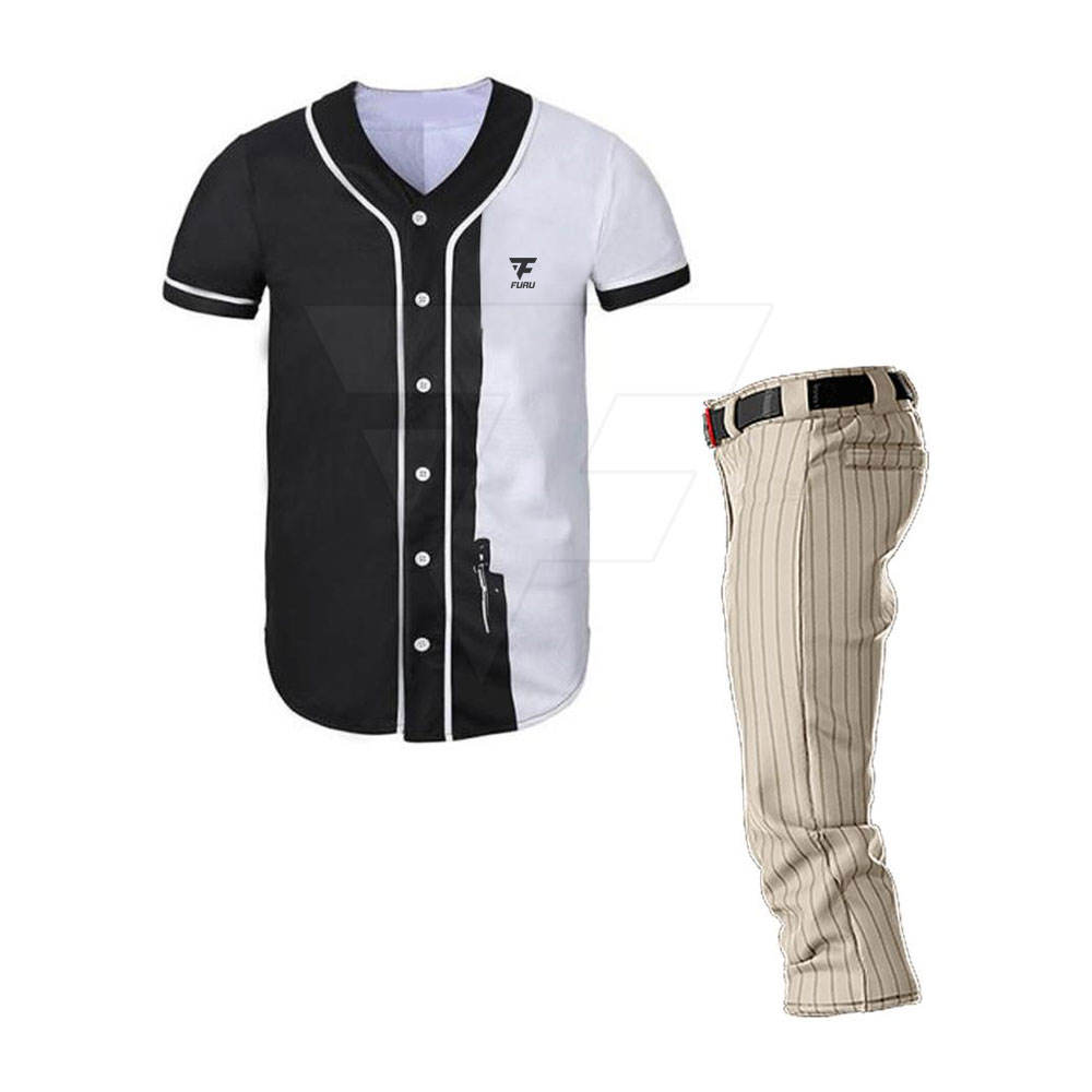 Best Quality Custom Short Sleeve Baseball Jersey Uniform Blank Custom Made Durable Baseball Uniform